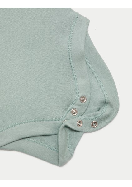 5'li Saf Pamuklu Bodysuit (0-3 Yaş) fırsatları