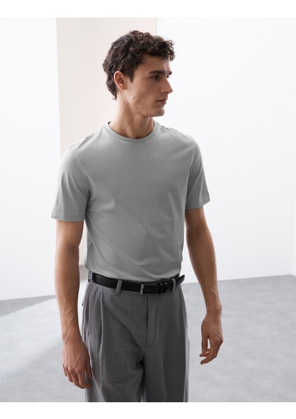 Pure Supima® Slim Fit Premium Pamuklu T‑Shirt