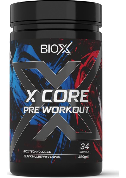 Bioxlab X-Core Preworkout Karadut Aroma 450 gr 34 Servis Pre-Workout fırsatları
