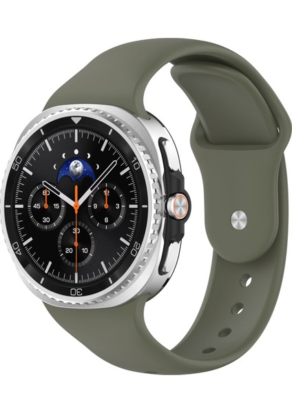 Samsung Galaxy Watch 8 40MM / Watch 8 44MM / Watch 6 Classic 46MM Uyumlu Silikon Yumuşak Esnek Ayarlanabilir Kordon Kayış