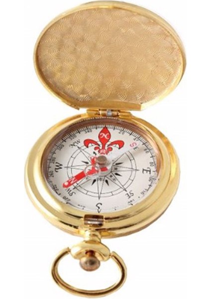 Kişiye Özel Ahşap Kutulu Köstekli Pirinç Pusula