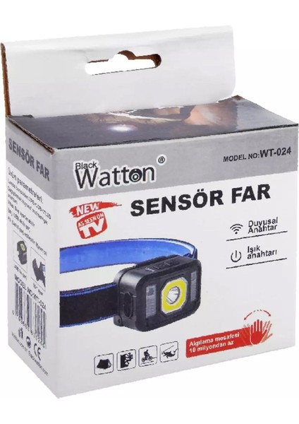 Watton WT-024 Pratik Sensörlü - Su Geçirmez - Sinyalli Kafa Lambası modelleri