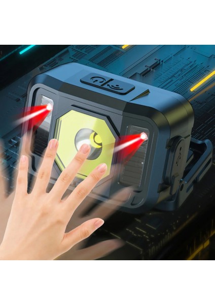 Watton WT-024 Pratik Sensörlü - Su Geçirmez - Sinyalli Kafa Lambası