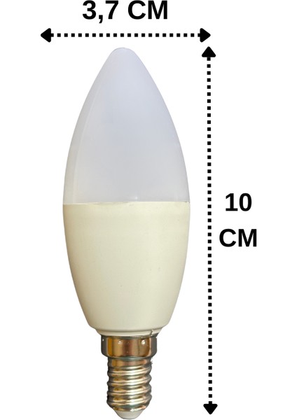 (1 adet) Osaka 9W (70W) Beyaz Işık (6500K) E14 Duylu (Ince Duy) LED Mum Ampul fiyatları