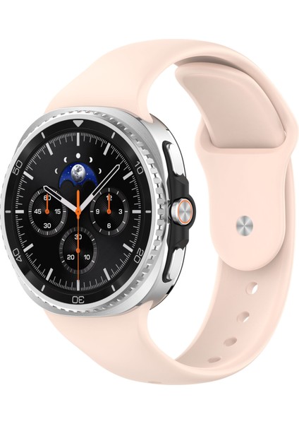 Samsung Galaxy Watch 8 40MM / Watch 8 44MM / Watch 6 Classic 46MM Uyumlu Silikon Yumuşak Esnek Ayarlanabilir Kordon Kayış
