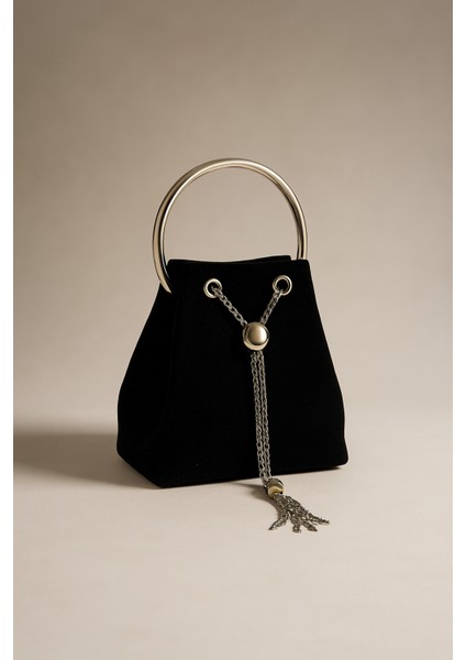 Kadın Gümüş Tutma Saplı Zincir Askılı Abiye Gece Çantası fiyatları