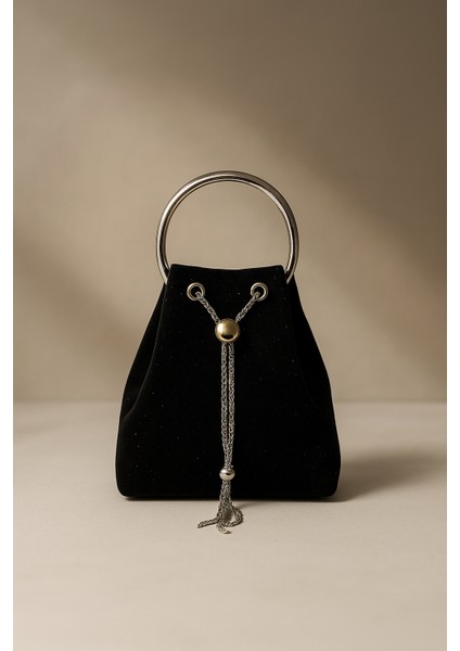 Kadın Gümüş Tutma Saplı Zincir Askılı Abiye Gece Çantası modelleri