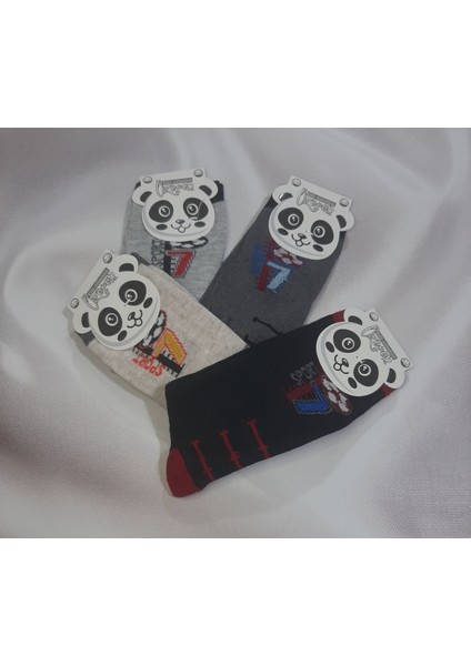 Erkek Çocuk %75 Pamuk %20 Likra %5 Elastan 4'lü Rahat Kullanışlı Soket Çorap fırsatları