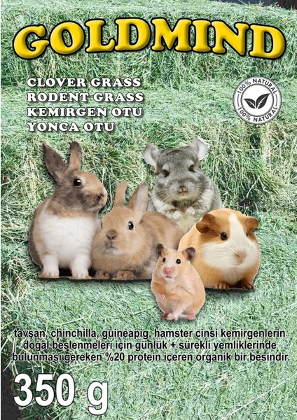 350GX2 Kuru Yonca Otu, Kemirgen Otu (Chinchilla, Tavşan, Ginepig, Hamster Için) 350GX2 fiyatları