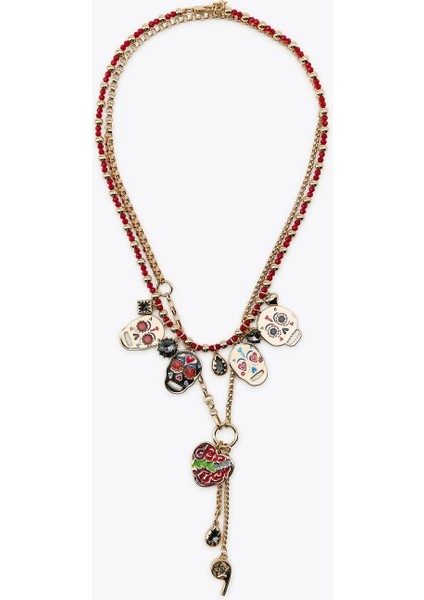 Çoklu Charmlı Kolye