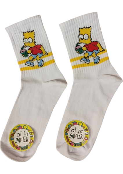 3'lü Sünger Bob Temel Reis ve Minion Rush Desenli Kolej Set Çorap fırsatları