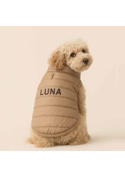 Isme Özel Köpek Yeleği Isimli Anorak Yelek Puf Köpek Kıyafeti I Küçük ve Orta Irklar