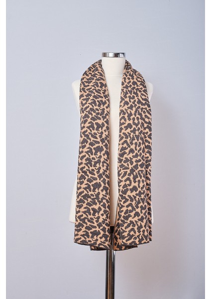 Leopar Desenli Triko Şal modelleri