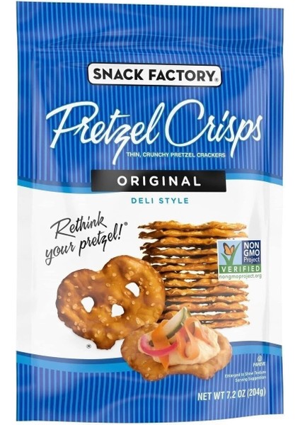 Snack Factory Pretzel Crisps Orıgınal Delı Style Cips 204 gr
