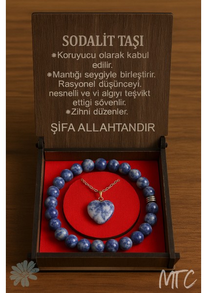 Sodalit Doğal Taş Bileklik & Kolye modelleri