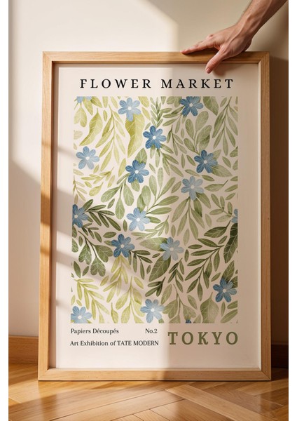 Flower Market Tokyo Çerçeveli Tablo - Eklektik Tarz Duvar Dekoru fiyatları