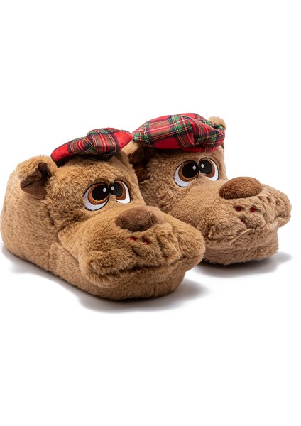 Roma Erkek Hayvanlı Panduf Kahverengi 41/46