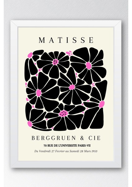 Henri Matisse Berggruen Cie Paris 1953 Çerçeveli Tablo - Eklektik Tarz Duvar Dekoru