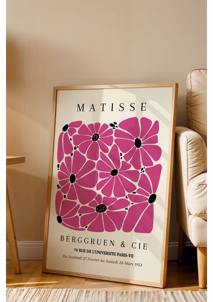 Henri Matisse Berggruen Cie Paris 1953 Çerçeveli Tablo - Eklektik Tarz Duvar Dekoru