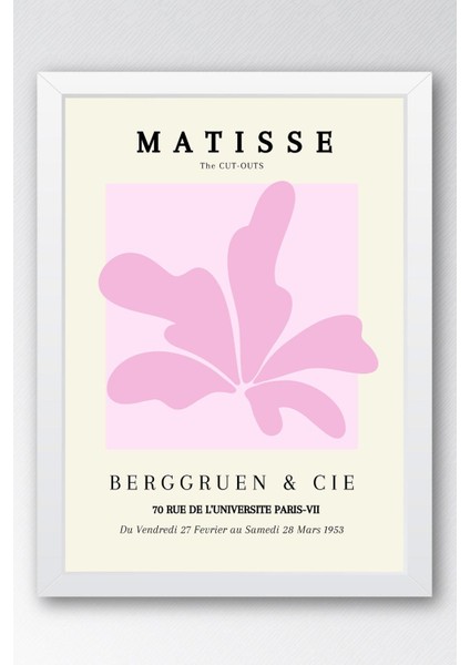 Henri Matisse Berggruen Cie Paris 1953 Çerçeveli Tablo - Eklektik Tarz Duvar Dekoru