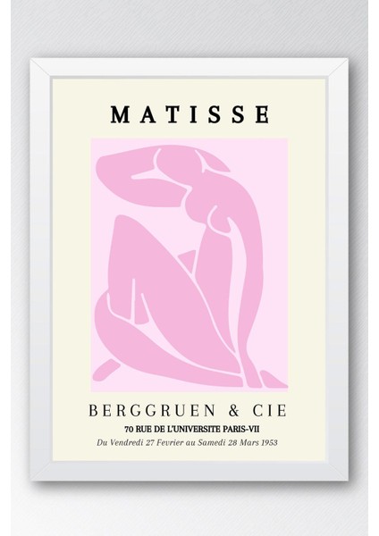 Henri Matisse Berggruen Cie Paris 1953 Çerçeveli Tablo - Eklektik Tarz Duvar Dekoru