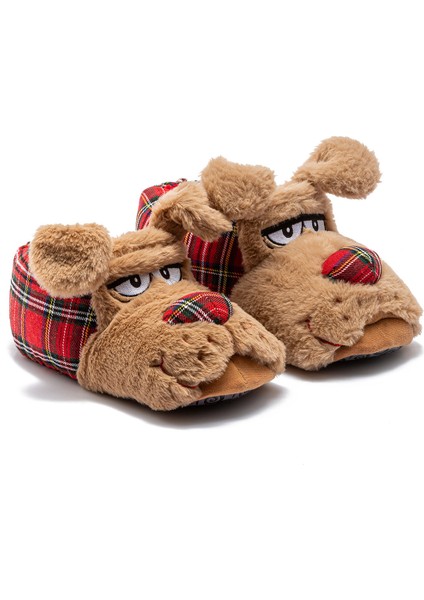 Zizu Erkek Hayvanlı Panduf Kahverengi 41/46