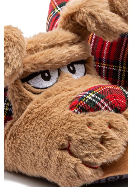 Zizu Erkek Hayvanlı Panduf Kahverengi 41/46 fiyatları