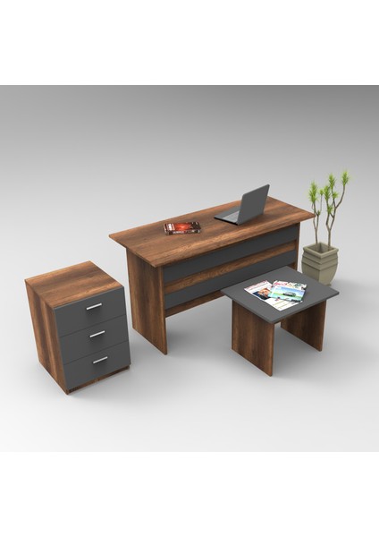 Verona Abc Ofis Büro Masa Takımı Ofis Masası + Keson + Ofis Sehpası fiyatları