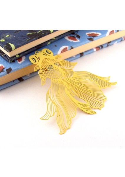 Japon Balığı Şans Balık Bookmark Metal Ayraç Kitap Ayracı Zincirli AY058 fiyatları