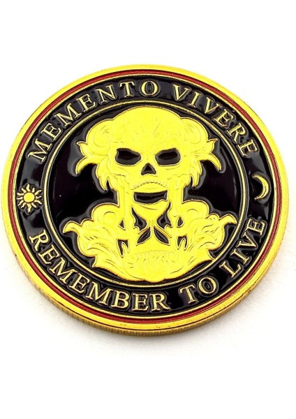 Memento Mori Hayatı ve Ölümü Hatırla Stoa Coin Metal Hatıra Parası CP045 modelleri