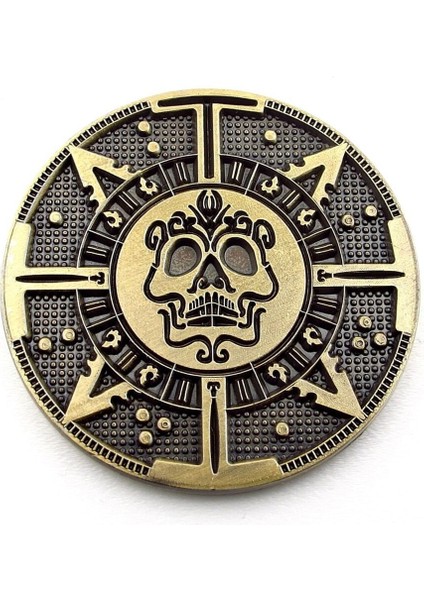 Karayip Korsan Parası Kafatası Anma Koleksiyon Metal Şans Hatıra Parası CP036 modelleri