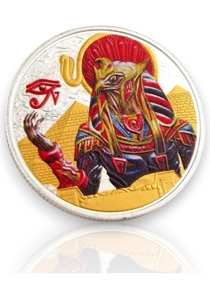 Horus Antik Mısır Her Şeyi Gören Göz Mitoloji Koleksiyon Metal Şans Hatıra Parası CP033 fiyatları