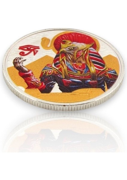 Horus Antik Mısır Her Şeyi Gören Göz Mitoloji Koleksiyon Metal Şans Hatıra Parası CP033 fırsatları