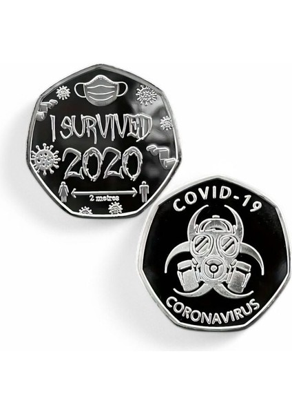 Pandemi 2020 Covid-19 Corona Hayatta Kalma Surive Anı Hatıra Şans Parası CP020