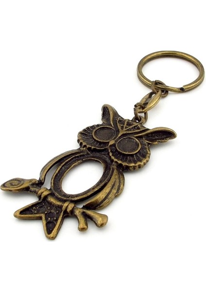 Baykuş Gece Hayvanı Orman Bronz Eskitme Metal Anahtarlık KC251 fiyatları