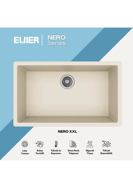 Granit Evye Nero Xxl Beıge - Bej (Krem) I (76.5X45.5) fiyatları