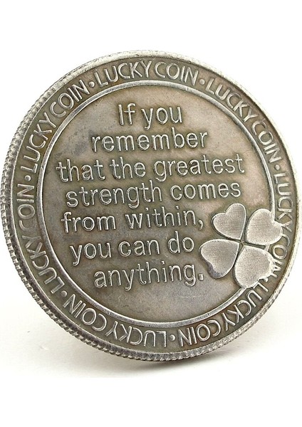 Dört Yapraklı Yonca Uğur Böceği Good Luck Iyi Şans Metal Hatıra Parası CP048 fiyatları