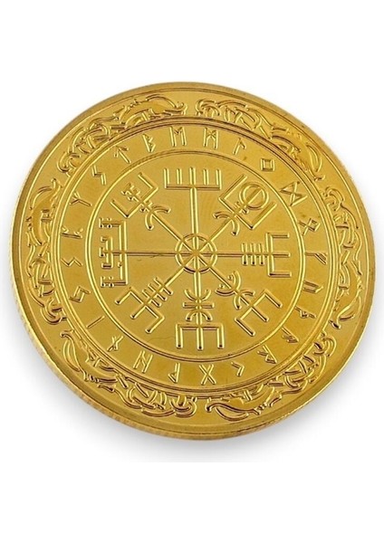 Viking Iskandinav Nordik Semboller Mitolojik Şans Metal Hatıra Parası CP055 fiyatları