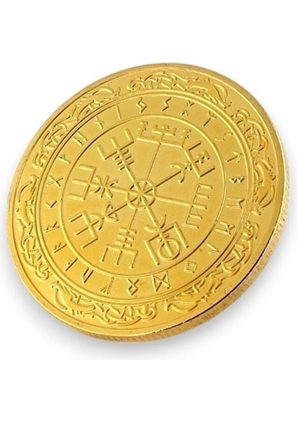 Viking Iskandinav Nordik Semboller Mitolojik Şans Metal Hatıra Parası CP055 fırsatları