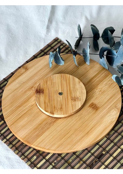 Dönen Bambu Sunumluk 28 cm fiyatları