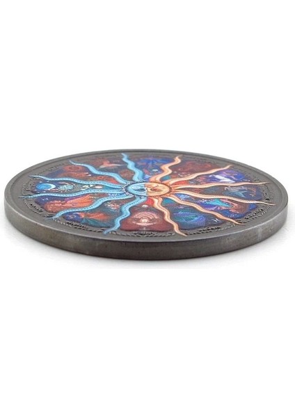 Retro Zodiac Burçlar Haritası Renkli Metal Şans Hatıra Koleksiyon Parası Coin CP019 modelleri