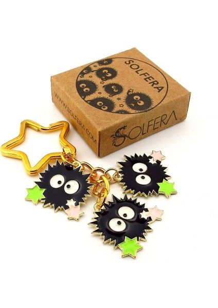 Susuwatari Miyazaki Anime Ruhların Kaçışı Çanta Süsü Charm Anahtarlık KY044