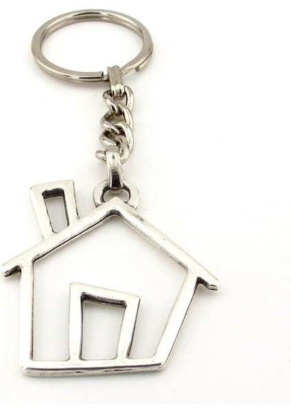 Home Ev Şeklinde Karaikatüristik Tasarım Metal Anahtarlık KC199 modelleri