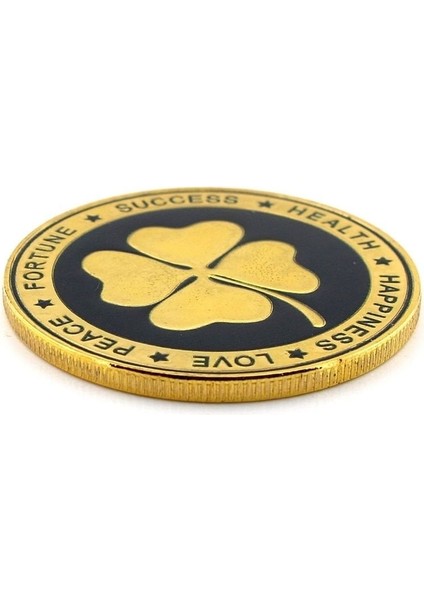 Dört Yapraklı Şans Yonca Fil 777 Bereket Sağlık Aşk Mutluluk Dilek Metal Para CP006 fırsatları