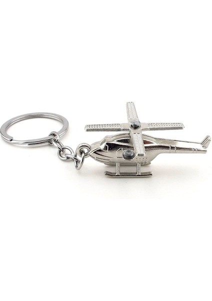 Helikopter Hava Aracı Döner Pervaneli Gümüş Renk Metal Anahtarlık KC284 fiyatları