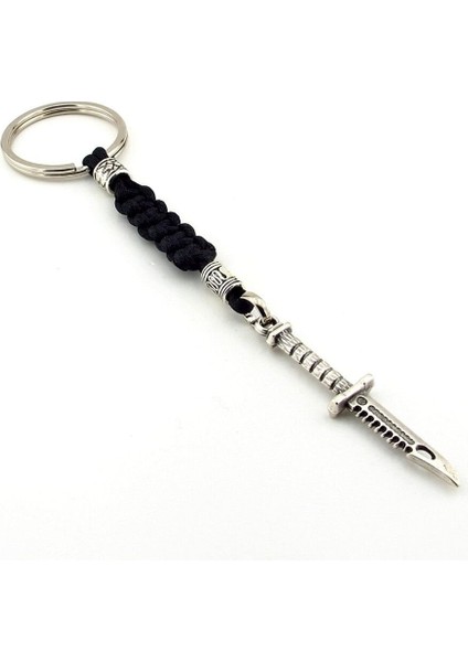 Rambo Bıçağı Bıçak Şeklinde Outdoor Makrome Örgü Anahtarlık KC314