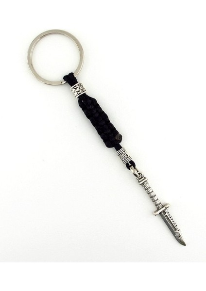 Rambo Bıçağı Bıçak Şeklinde Outdoor Makrome Örgü Anahtarlık KC314 fırsatları