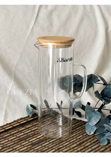 Bambu Ahşap Kapaklı Sürahi 1200 ml