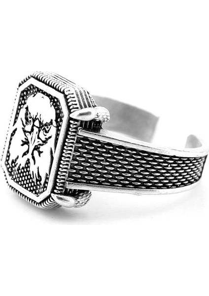 Kartal Sert Bakışlı Yırtıcı Kuş Pirinç Ayarlanabilir Erkek Yüzük RG075 fiyatları