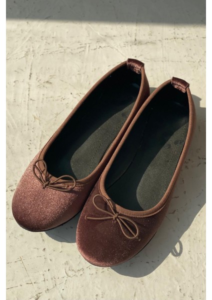 Lante Kadife Mary Jane Babet Acıkahve